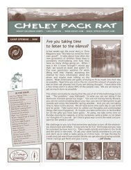 CHELEY PACK RAT