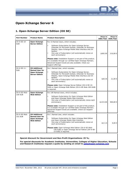 Open Xchange Server 6