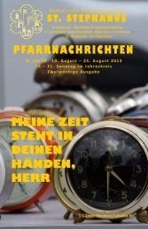 P FA R R N AC H R I C H T E N MEINE ZEIT STEHT IN DEINEN HÄNDEN HERR