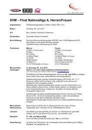 SVM – Final Nationalliga A, Herren/Frauen