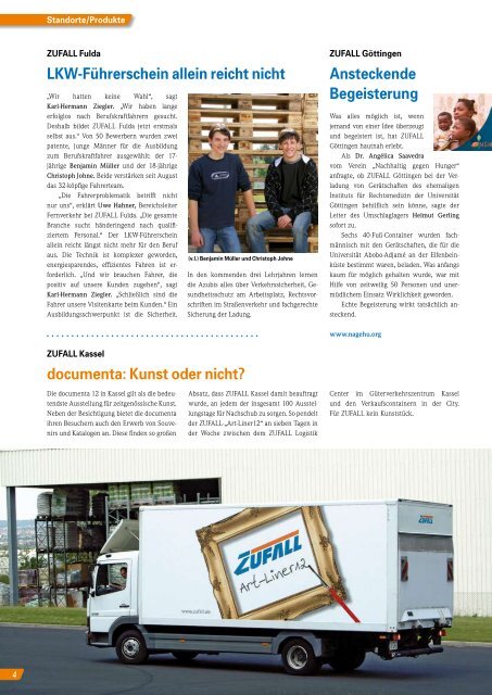 ZUFALL Report Nr. 54, September 2007 - Friedrich Zufall GmbH ...