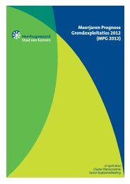 Meerjaren Prognose Grondexploitaties 2012 (MPG 2012)