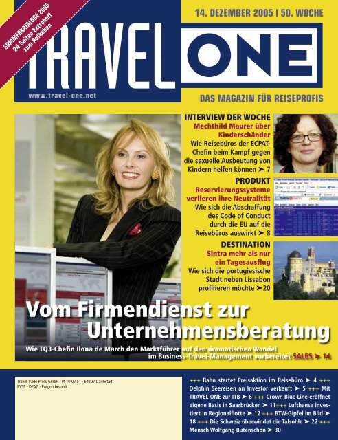 Vom Firmendienst zur Unternehmensberatung - Travel-One