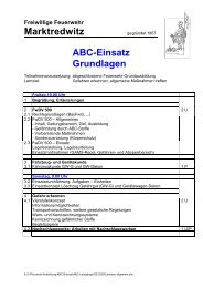 Marktredwitz ABC-Einsatz Grundlagen