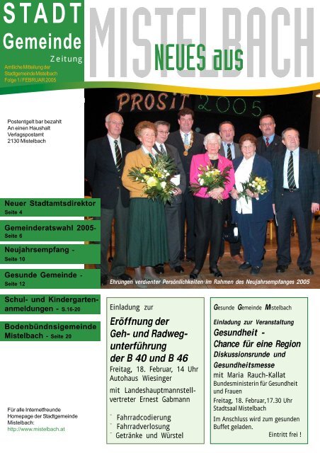 Gemeindezeitung 2005 1 Mistelbach