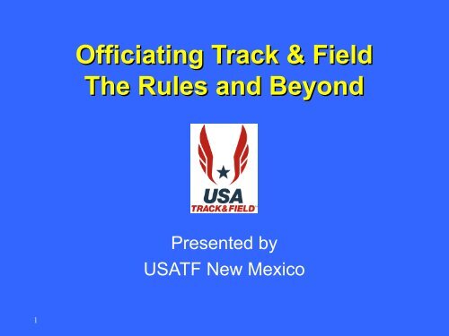 Officiating Track & Field The Rules and Beyond