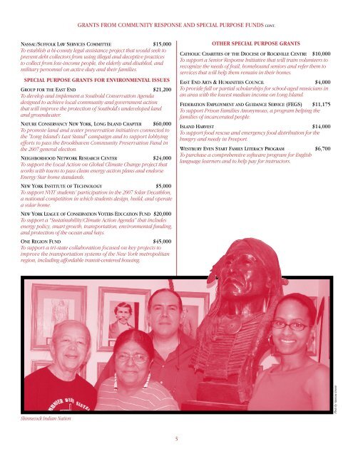 2007 Annual Report - Long Island Community Foundation