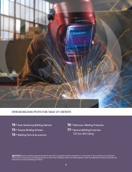 sperian welding protection table of contents - WeldingSupply.com