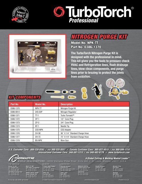 NITROGEN PURGE KIT