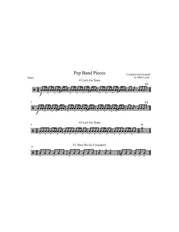 Pep Band Pieces Snare.pdf - NCSBands