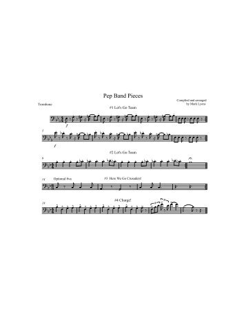 Pep Band Pieces Trombone.pdf - NCSBands