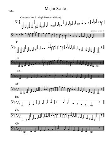 Tuba major scales.pdf - NCSBands