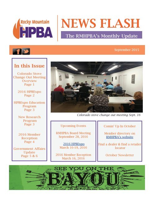 RMHPBA September News Flash 2015