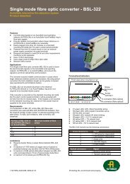 Single mode fibre optic converter - BSL-322