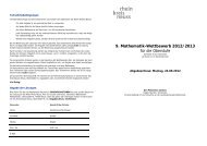 9. Mathematik-Wettbewerb 2012/2013 - Rhein-Kreis Neuss