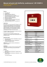 Manual call point with SelfVerify weatherproof - BF-510WP-H