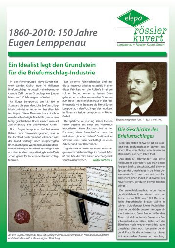 1860-2010 150 Jahre Eugen Lemppenau