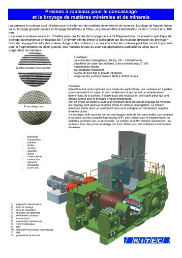 Presses à rouleaux pour le concassage et le broyage de ... - Ritec