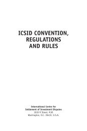 icsid convention, regulations and rules - International Centre for ...