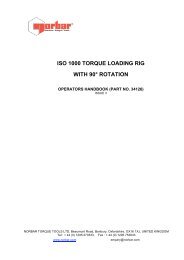 ISO 1000 TORQUE LOADING RIG WITH 90° ROTATION