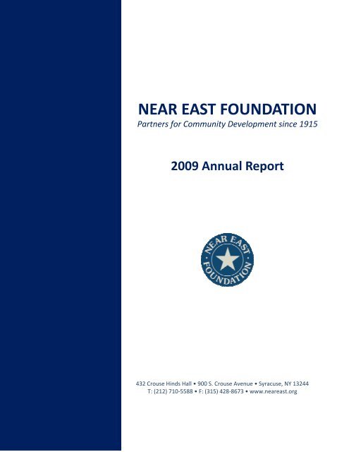 Near East Foundation 2009 Annual Report