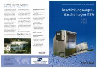 Beschickungswagen- Waschanlagen KBW