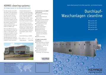 Durchlauf- Waschanlagen cleanline