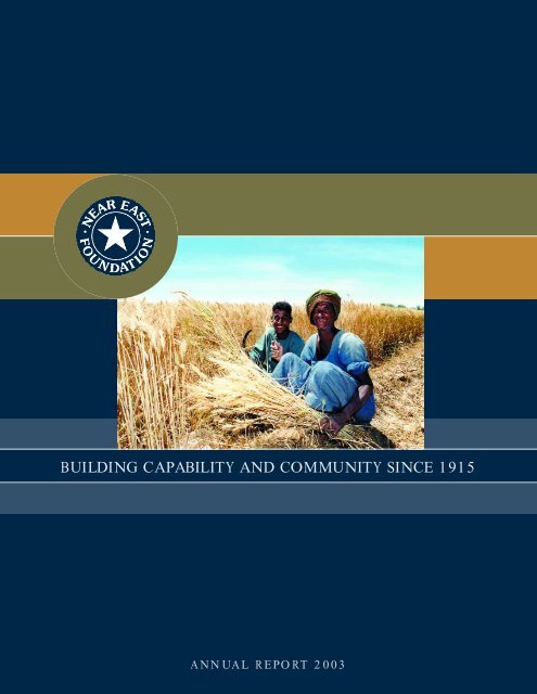 Near East Foundation 2003 Annual Report