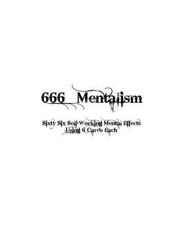 666 Mentalism