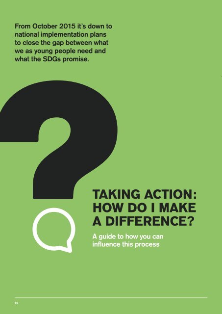 WHAT’S MISSING IN THE SDGS AND WHAT CAN YOU DO ABOUT IT?