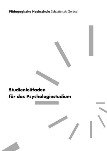 Psychologie Leitfaden für das Studium und die Prüfung