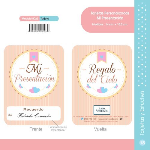 Diseño Catalogo Tarjetas