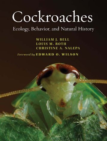 Cockroaches : Ecology, Behavior, and Natural History - Cremm