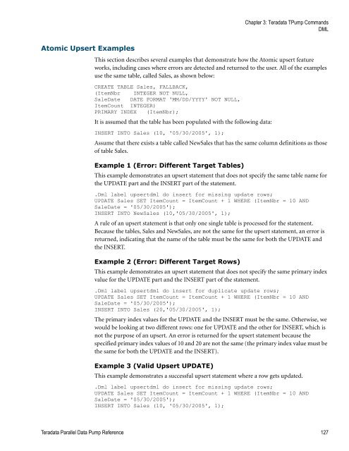 Teradata Parallel Data Pump