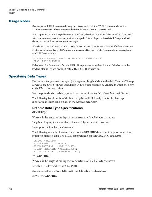 Teradata Parallel Data Pump