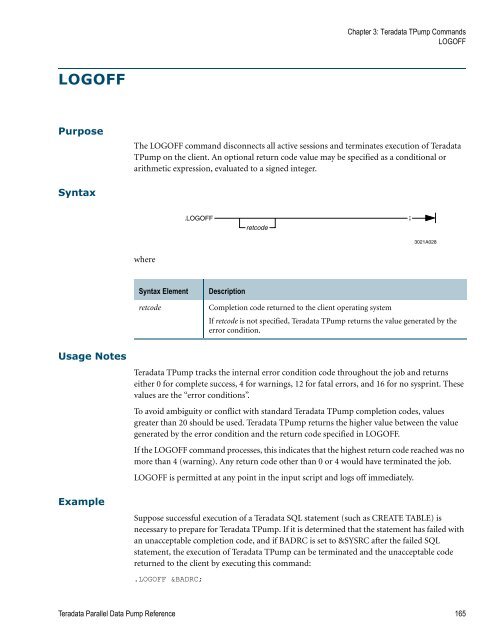 Teradata Parallel Data Pump