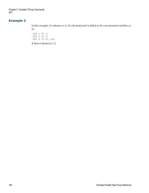 Teradata Parallel Data Pump