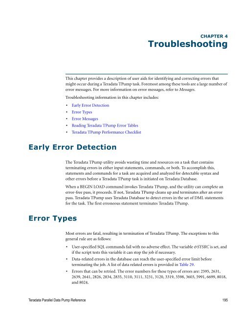 Teradata Parallel Data Pump