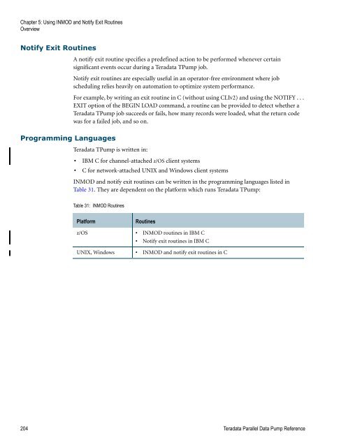 Teradata Parallel Data Pump