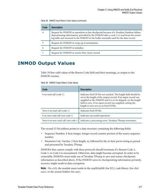 Teradata Parallel Data Pump