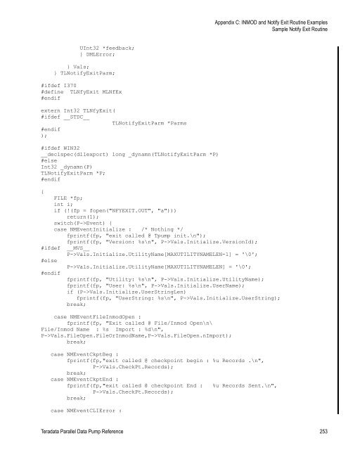 Teradata Parallel Data Pump