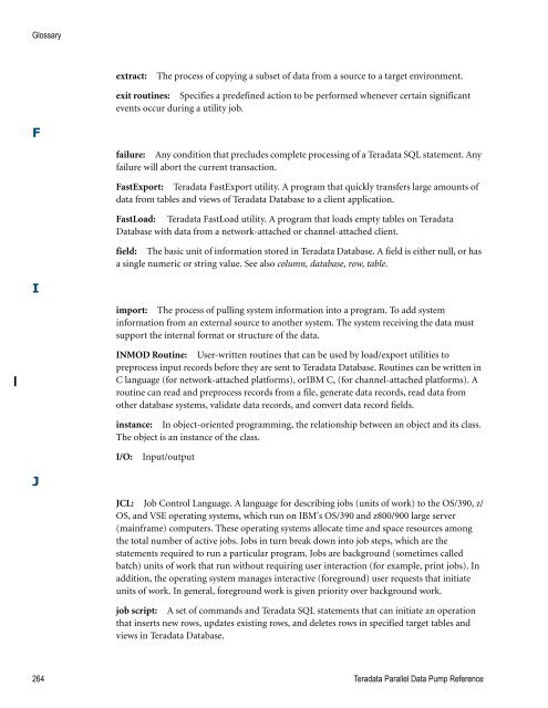 Teradata Parallel Data Pump