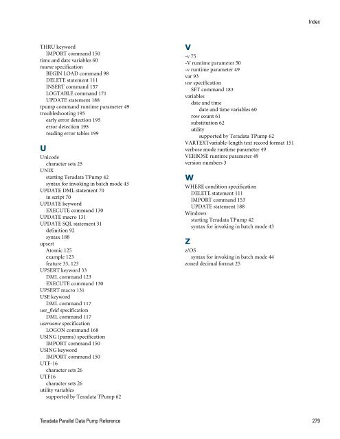 Teradata Parallel Data Pump