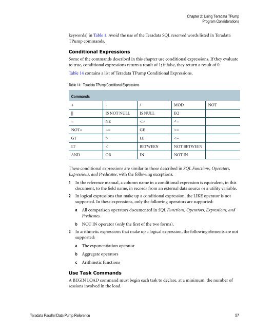 Teradata Parallel Data Pump