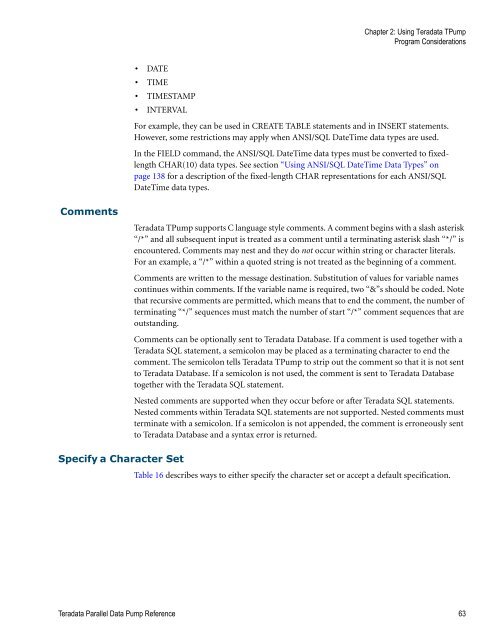 Teradata Parallel Data Pump