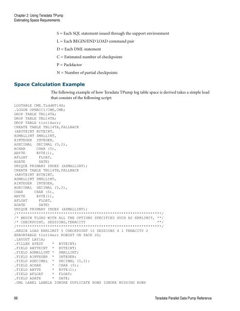 Teradata Parallel Data Pump