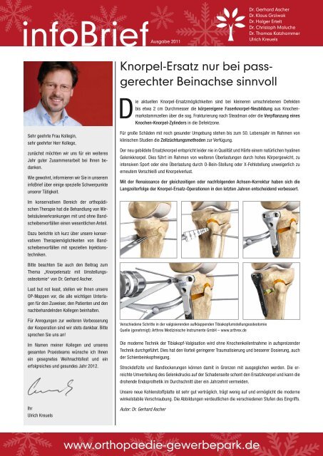 infoBrief - 2011 - Orthopädie-Gewerbepark