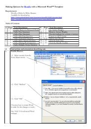 Making Quizzes for Moodle with a Microsoft Word Template