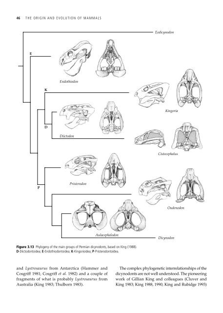 The Origin and Evolution of Mammals - Moodle