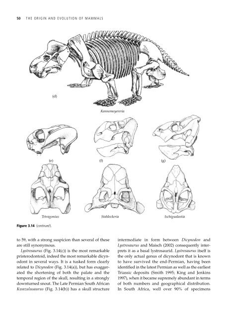 The Origin and Evolution of Mammals - Moodle